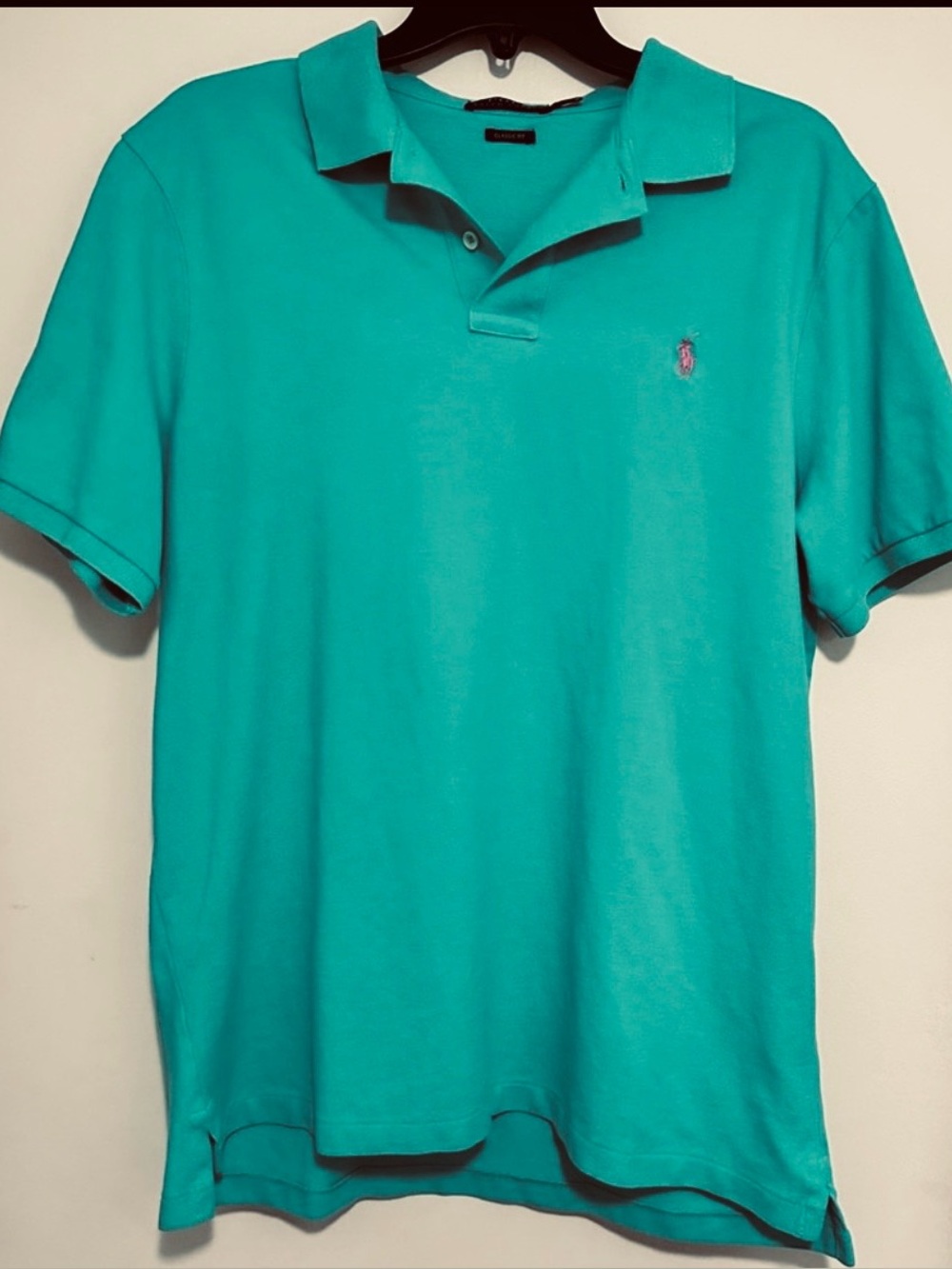 Ralph Lauren Men Classic Fit Short Sleeve Mesh Polo Shirt -Large